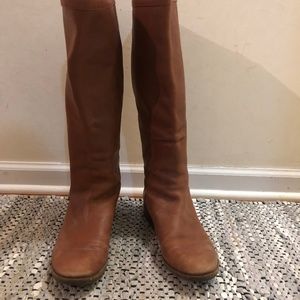 Cognac J Crew Riding Boots